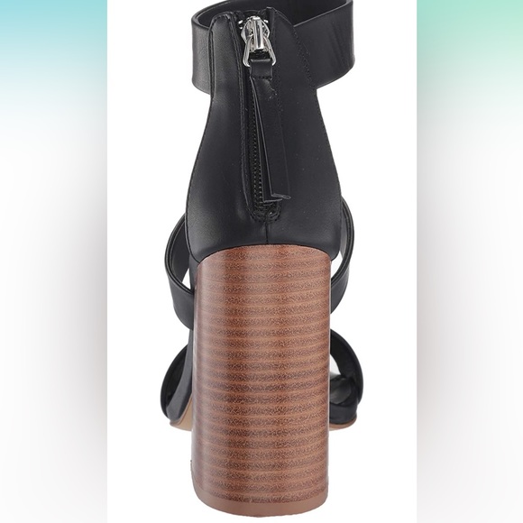 Madden Girl Clyde Black Strappy Chunky 4” Block Heel 8.5 8 1/2 - Picture 5 of 15